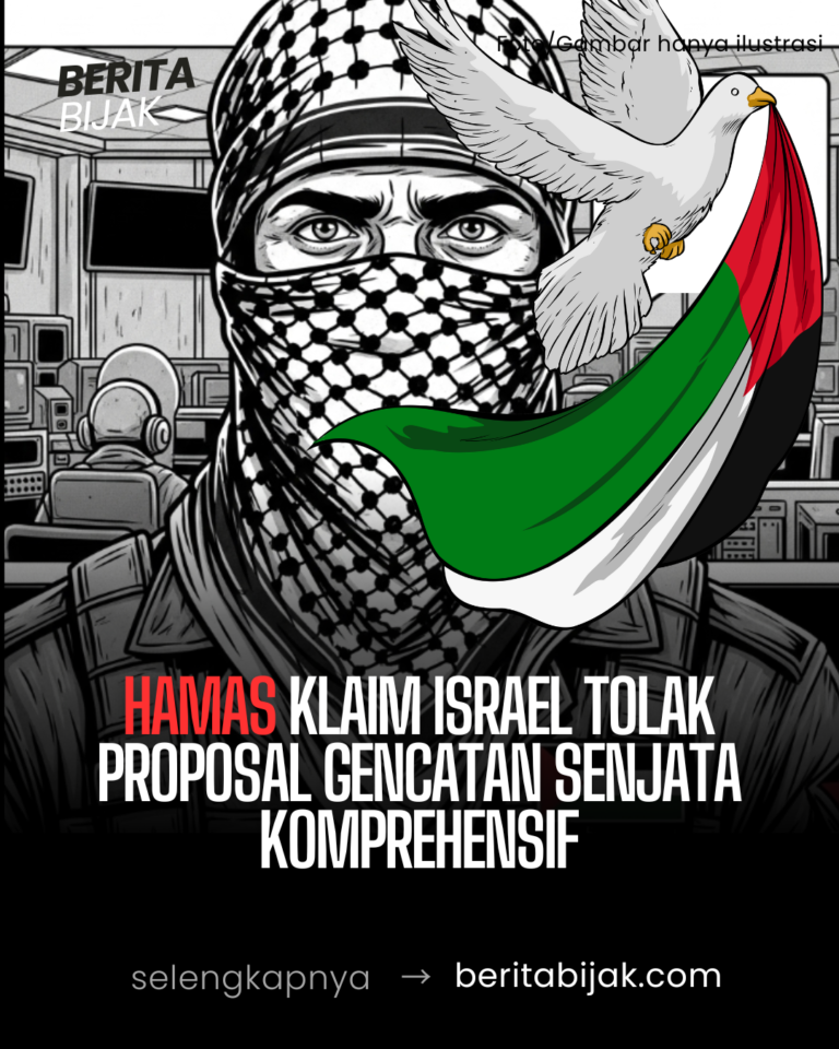 Hamas Klaim Israel Tolak Proposal Gencatan Senjata Komprehensif