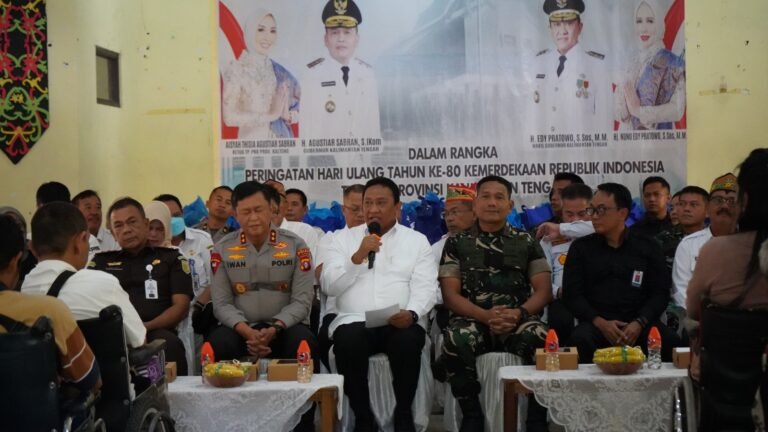 Sambut HUT RI ke-80, Pemprov Kalteng Perkuat Kepedulian Sosial Melalui Anjangsana