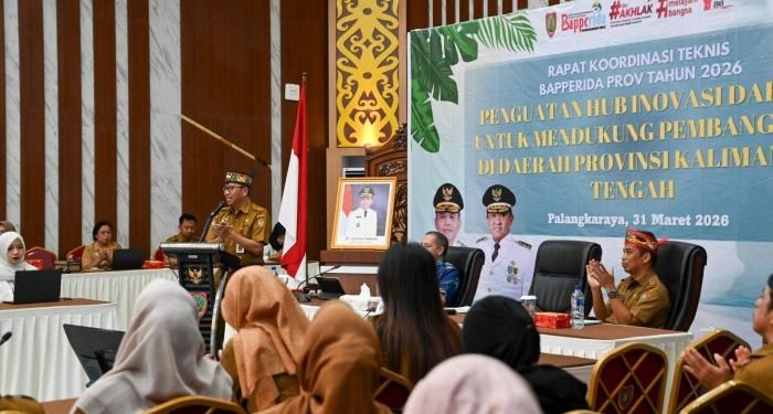 Perkuat Ekosistem Digital, Plt Sekda Kalteng Buka Rakortek Riset dan Inovasi Daerah 2026